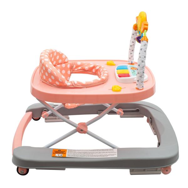 Dětské chodítko se silikonovými kolečky New Baby Forest Kingdom Pink (obrázek 5)
