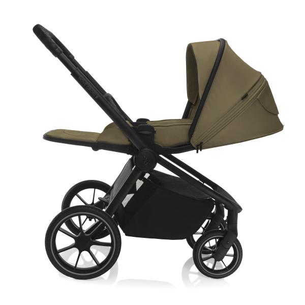 Sada sportovní kočárek Move Cross 5 + hluboká korba XL 5 + adaptéry, Toffee Brown (obrázek 10)