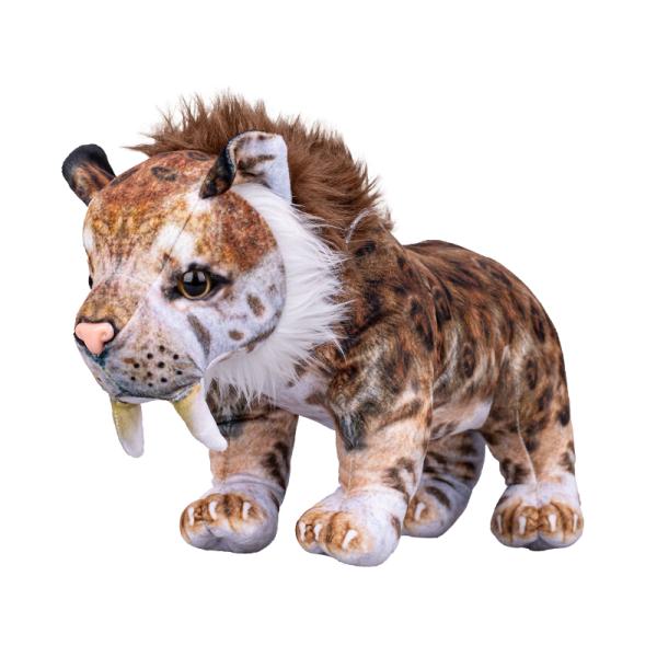 Tygr šavlozubý plyšový 40cm stojící