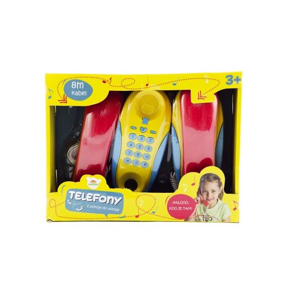 Telefony pokoj - pokoj plast 2ks na baterie vzdálenost 8m (obrázek 3)