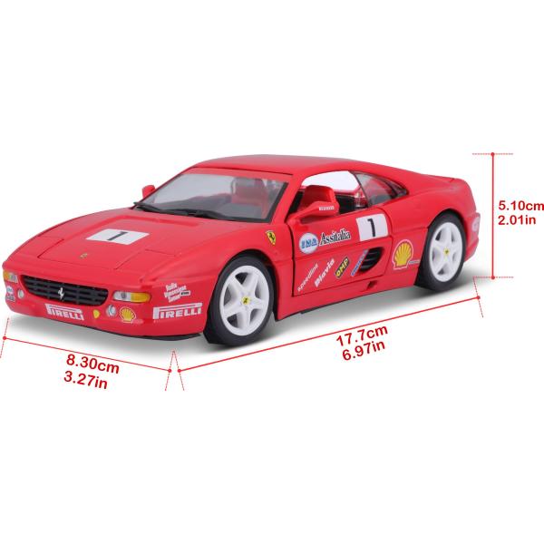 Bburago 1:24 Ferrari Racing F355 Challenge Red