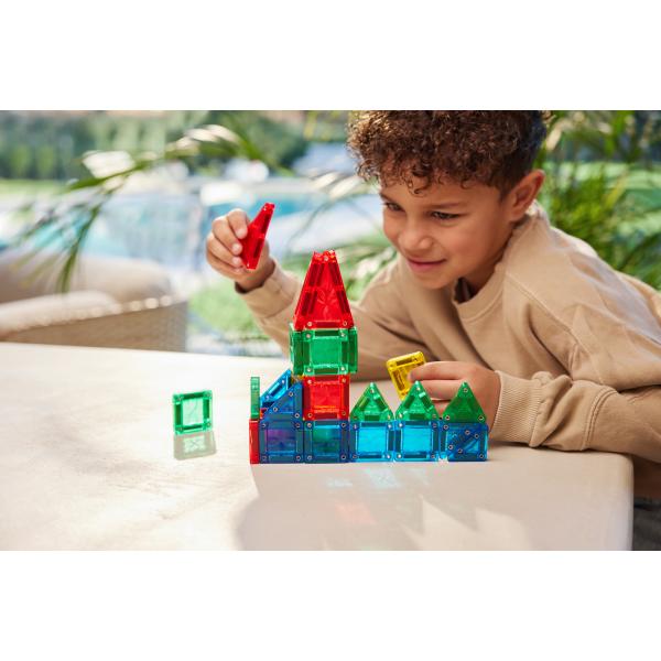Cleverclixx Magnetická stavebnice Mini Tiles Pack Intense – 28 ks (obrázek 10)
