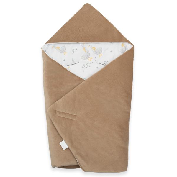 Zateplená zavinovačka do autosedačky New Baby hnědá