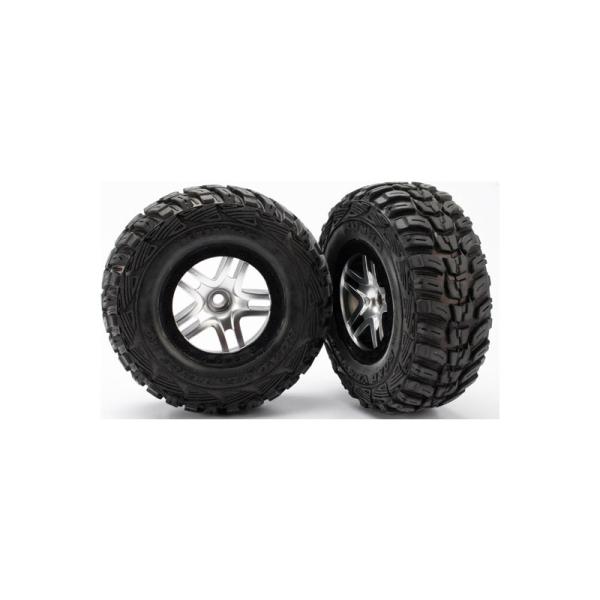 Traxxas koleso 2.2/3.0", disk SCT Split-Spoke saténový-čierny, pneu Kumho S1 (2) (2WD predné)