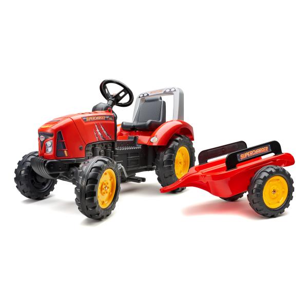 Falk Šlapací traktor 2020AB Supercharger červený
