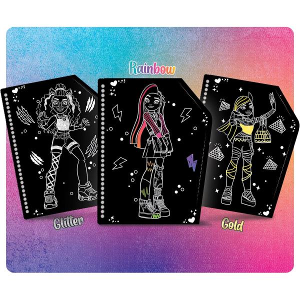 Monster High Vyškrabávací omalovánky objetí (obrázek 3)