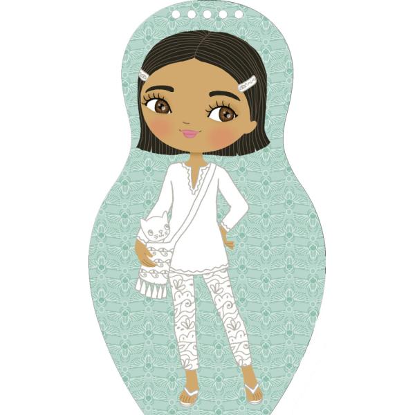 Oblékáme egyptské panenky FARAH – Omalovánky