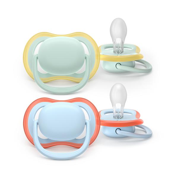 Philips Avent Dudlík ultra air modrá/zelená 0-6m chlapec 2 ks