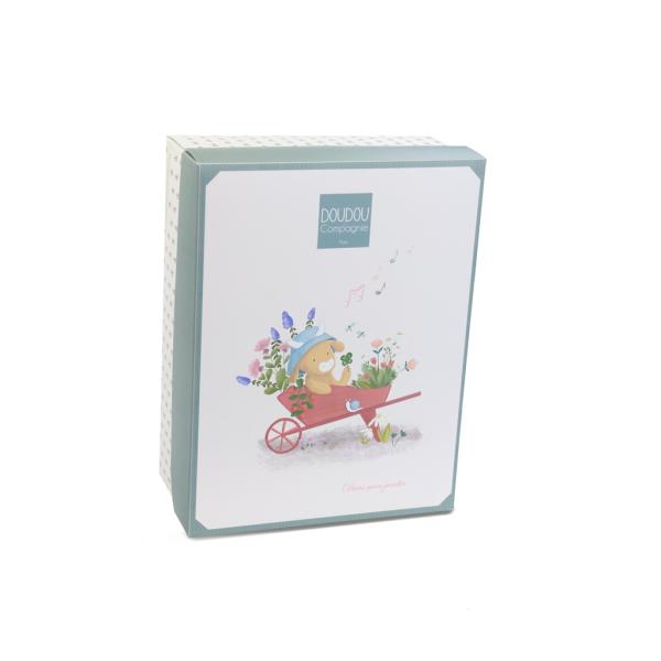 Doudou Dárková sada Plyšová kravička Aneth hrající melodii 20 cm (obrázek 3)