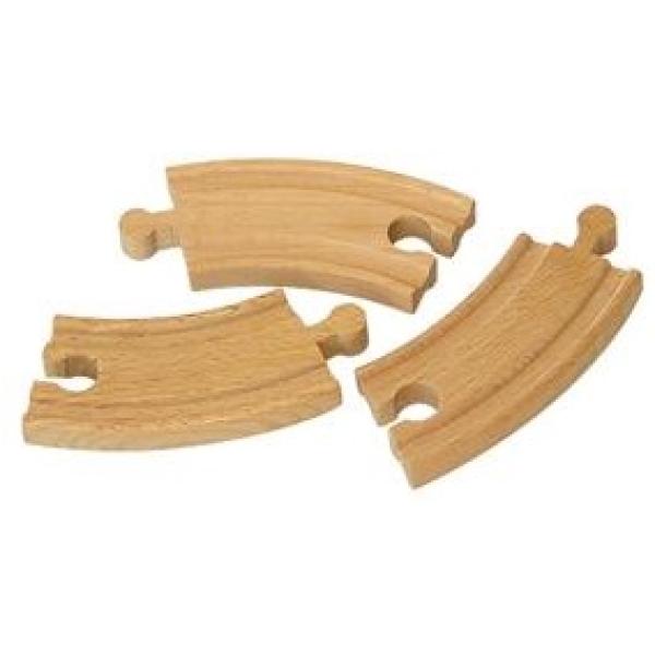 BABU vláčiky - Koľaj zákruta 10cm, 4 ks