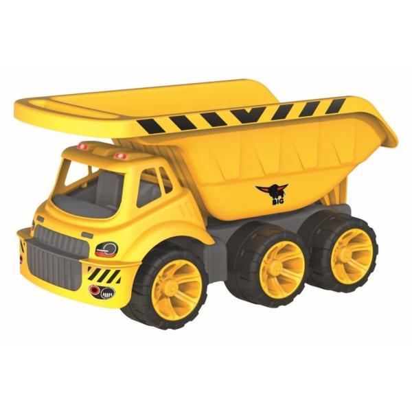 Big Power Worker Mega Kipper (65 Cm) – Camion Ribaltabile Xxl Con Grande Cassone Ribaltabile (Spazio Per 12,8 L) E 6 Pneumatici Per Interni Ed Esterni, Veicolo Da Cantiere Per Bambini Dai 2 Anni In Su-image