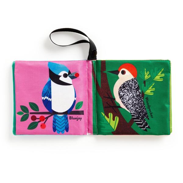 Mudpuppy Látková kniha na zavěšení na kočárek Ptáček