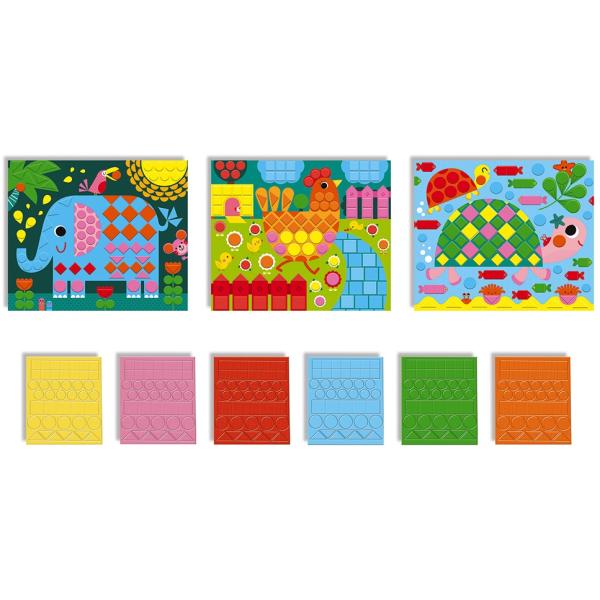 Janod Atelier mozaika Zvířátka Sada Mini 3+ (obrázek 4)