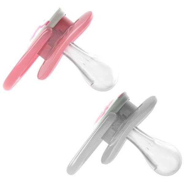 Dr.Browns Svítící Advantage dudlík 0-6m 2ks růžový