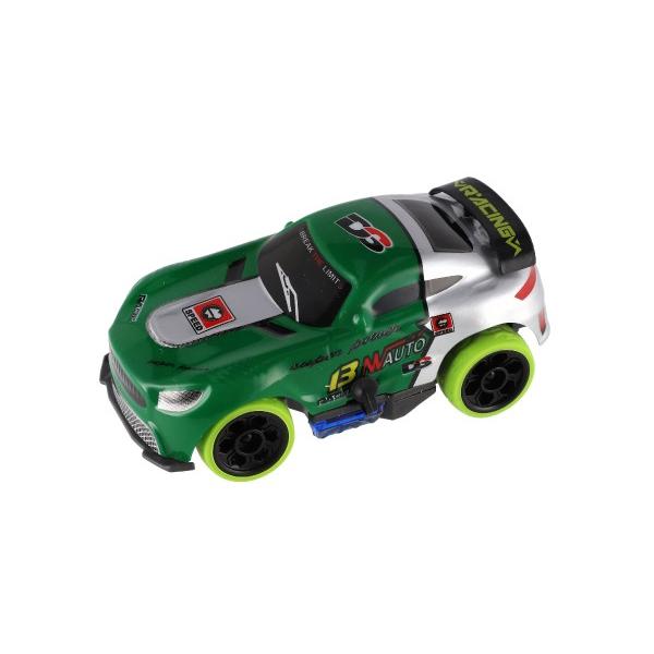 Auto RC závodní 2,4 GHz plast 12cm na baterie se světlem zelené (obrázek 6)