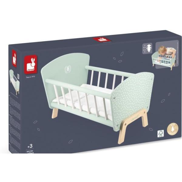 Janod Dřevěná postýlka pro panenku Zen