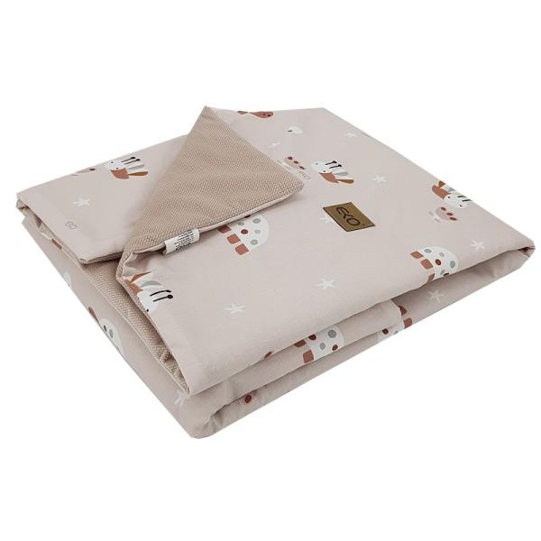 EKO Deka bavlněná s podšívkou VELVET Bees Beige 100x80 cm (obrázek 5)