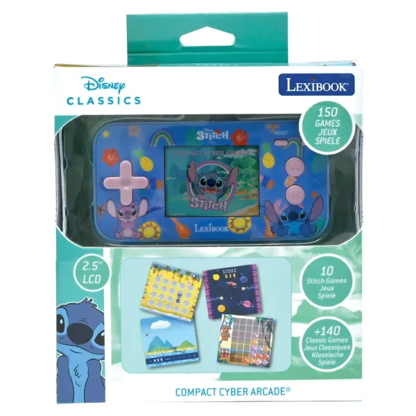 Herní konzole Compact II Cyber Arcade 2,5" - 150 her - Disney Stitch (obrázek 7)