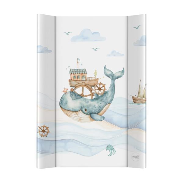 CEBA BABY Přebalovací podložka 2-hranná s pevnou deskou (50x70) Ultra Light Ocean Adventu