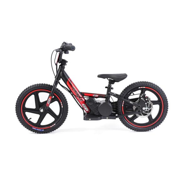 Dětské elektrické odrážedlo RIRIBIKE RTX6 24V (16”), červené, Lithiová baterie, 250W Motor