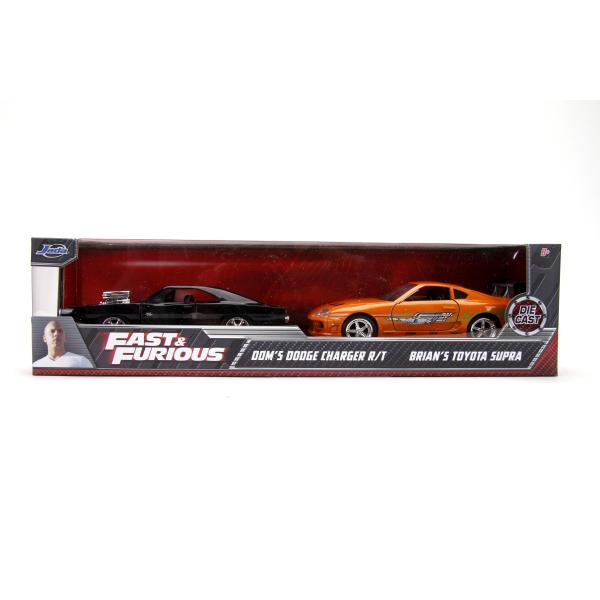 Rychle a zběsile Twin Pack Toyota Supra a Dodge Charger 1:32 (obrázek 3)