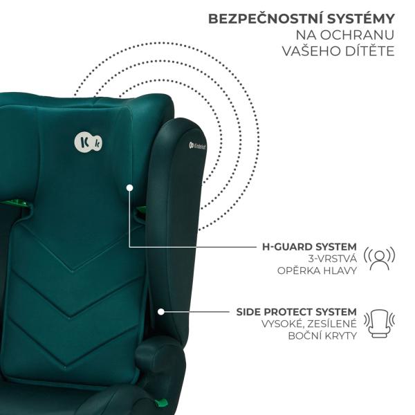 KINDERKRAFT Autosedačka i-Spark i-Size 100-150 cm Zelená (obrázek 9)