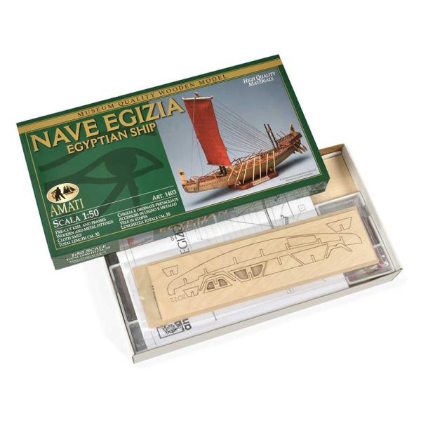 AMATI Navae Egizia egyptská loď 1:50 kit (obrázek 4)