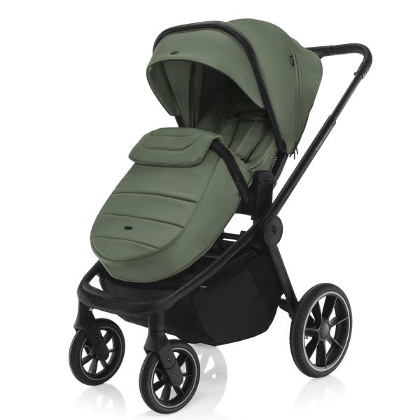 Set sportovní kočárek Move Cross 5 + hluboká korba XL 5 + adaptéry, Rocky Green (obrázek 9)