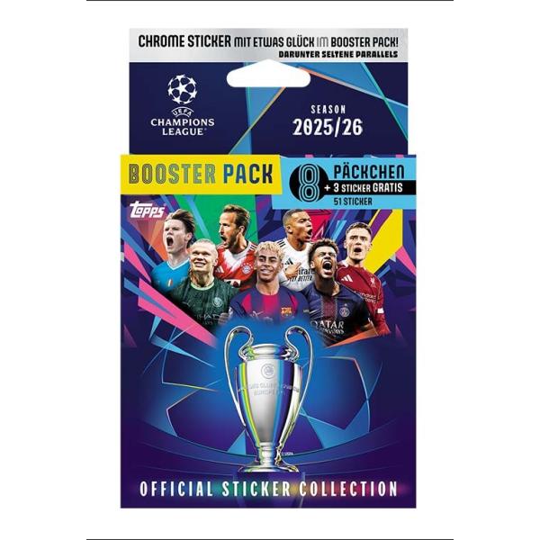 Topps UEFA Champions League 2025/2026 Samolepky - Eco balení
