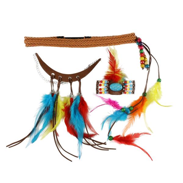 Indiánská souprava 3 ks pro dospělé (obrázek 3)