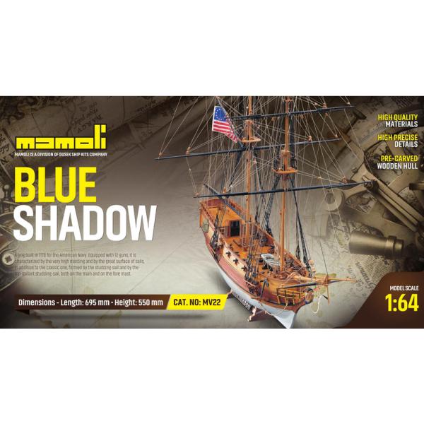 MAMOLI Blue Shadow briga 1778 1:64 kit (obrázek 3)