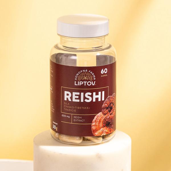 Reishi 60 kapslí (600mg extraktu / kapsle)
