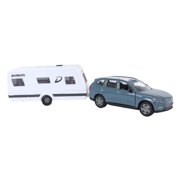 Kids Globe Traffic Volvo EX90 kov s prikolico 30cm