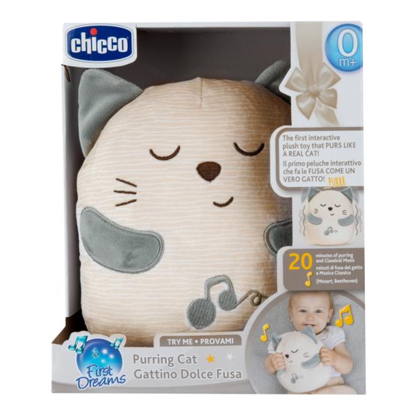 CHICCO Hračka plyšová interaktivní kočička 0m+ (obrázek 4)