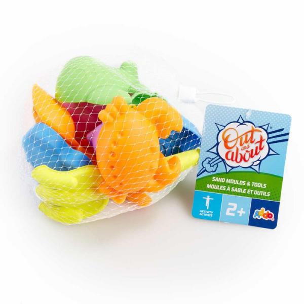 Addo Hračky na písek – sada formiček, 10ks