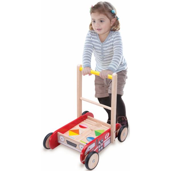 Wonderworld Dřevěné chodítko Hasiči