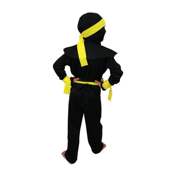 Dětský kostým žlutý ninja (S) (obrázek 4)