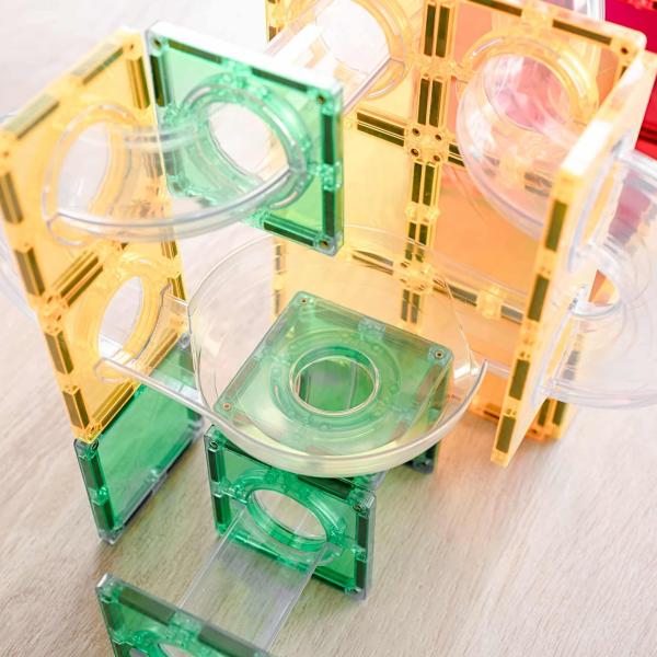 CONNETIX® Rainbow Ball Run Expansion Pack magnetická stavebnice 66 ks