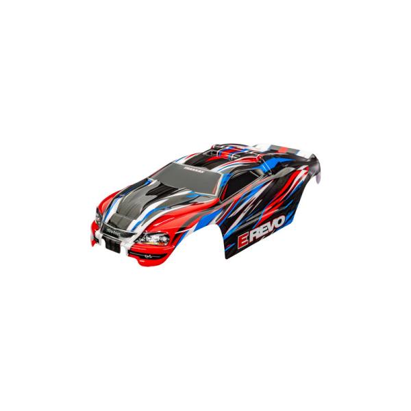 Traxxas karoséria E-Revo 1:16 červeno-modrá