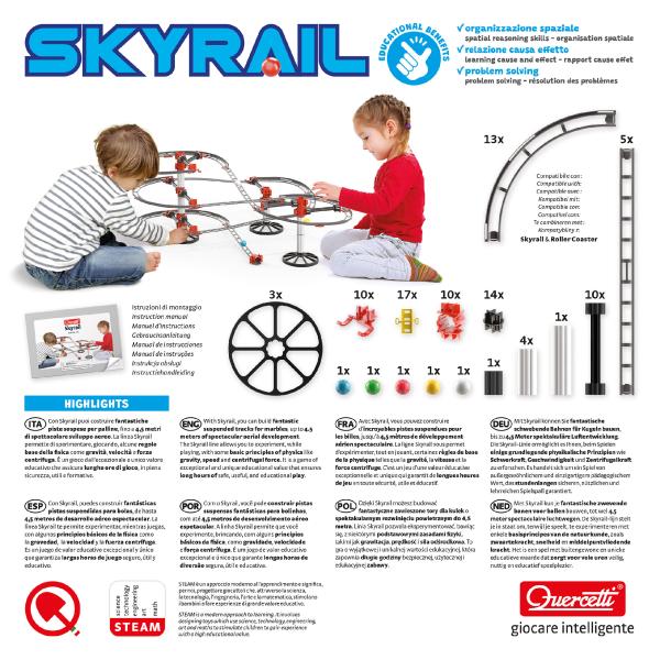 Quercetti Skyrail startovací set - horská dráha pro kuličky 96 ks (obrázek 5)