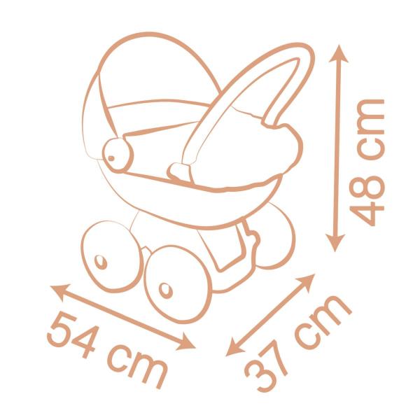 Smoby Baby Nurse Kočárek hluboký pro panenky PRAM (obrázek 3)
