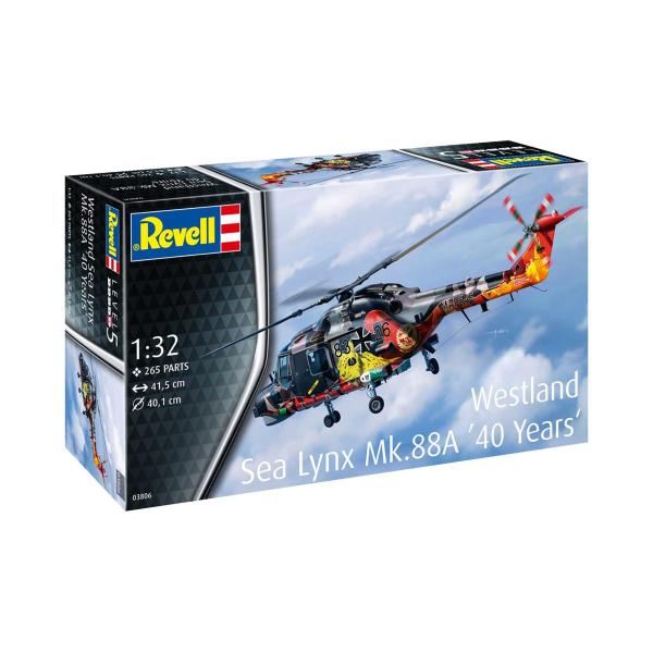 Plastic ModelKit vrtulník 03806 - Westland Lynx - Special painting (1:32)
