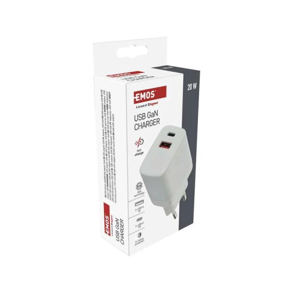 Síťový USB adaptér (zdroj) GaN PD 20W