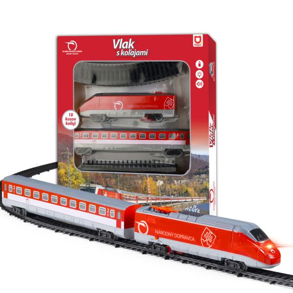 Vlak – Železniční Společnost Slovensko ZSSK se světlem a zvukem