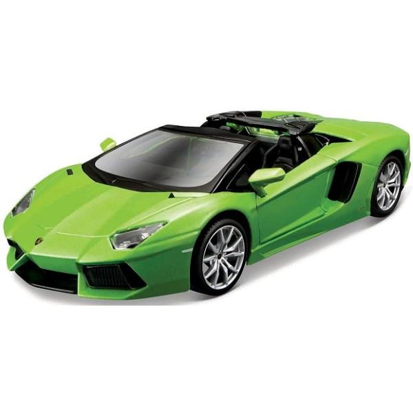 Maisto - Aventador Roadster, metal zelené, assembly line, 1:24