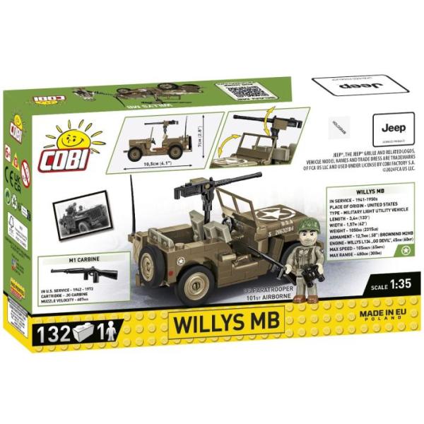 Cobi II WW Willys MB, 1:35, 132 k, 1 f
