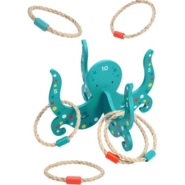 Petit Collage Hra házení kroužků Chobotnice