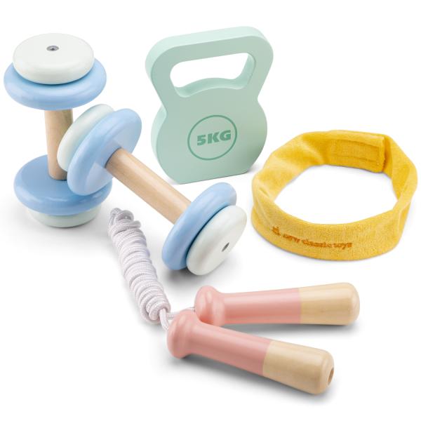 New Classic Toys Dětský dřevěný fitness set (obrázek 4)