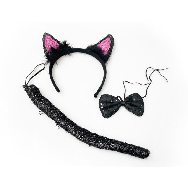 Sada karneval - kočka černá