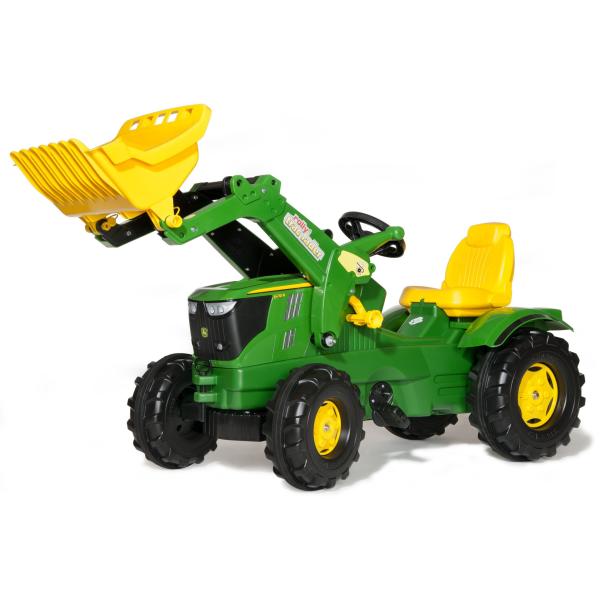 Rollytoys Šlapací traktor John Deere s predným nakladačom Farmtrac